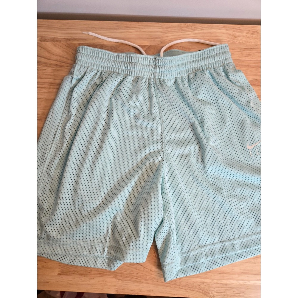 Nike Women Swoosh Fly Basketball Shorts Light Blue Dri-FIT Mesh DA2903-440 M